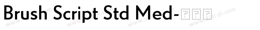 Brush Script Std Med字体转换
